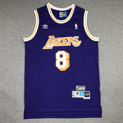 Kobe Bryant #8 Los Angeles Lakers Throwback Embroidered Jersey