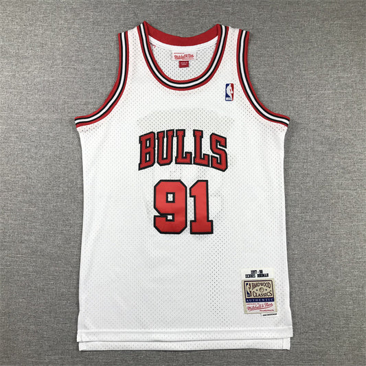 Youth Dennis Rodman Chicago Bulls #91 Embroidered Jersey