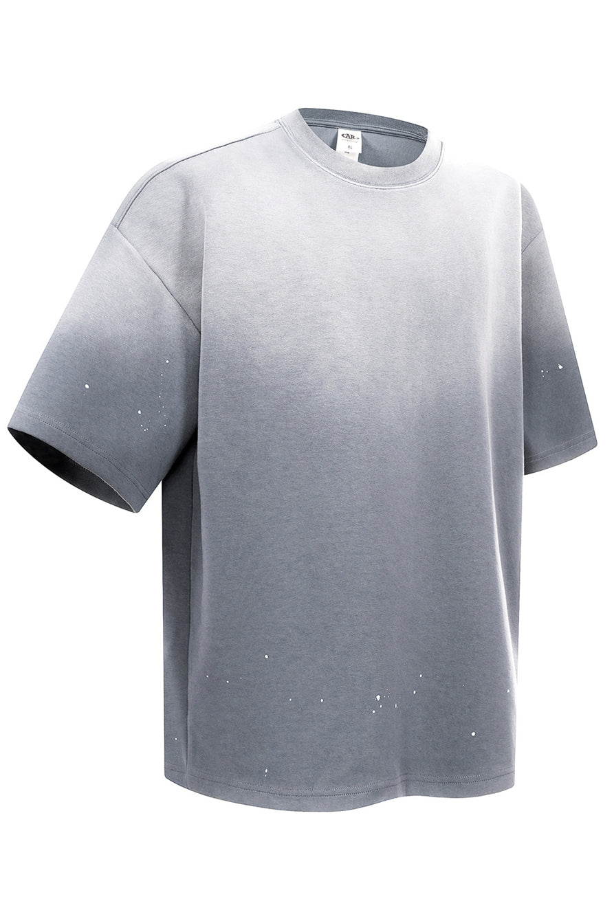 305GSM Ink Splashing Spray Washed Tee