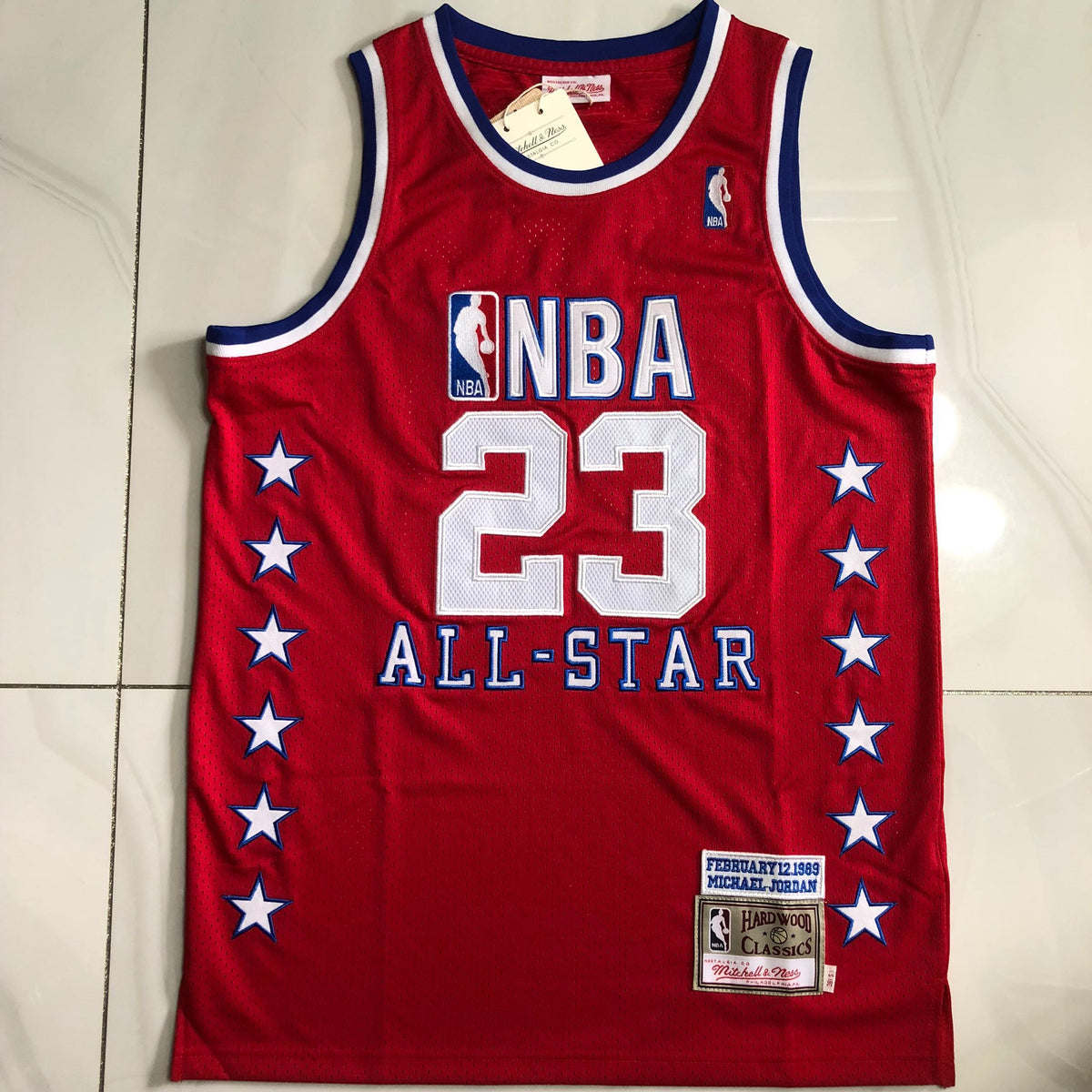 All-Star Michael Jordan #23 red Throwback Jersey - Dense Embroidery