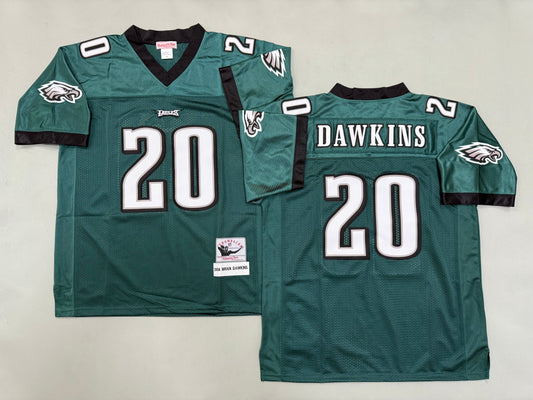 Mens Brian Dawkins#20 Philadelphia Eagles Vintage Throwback Jersey