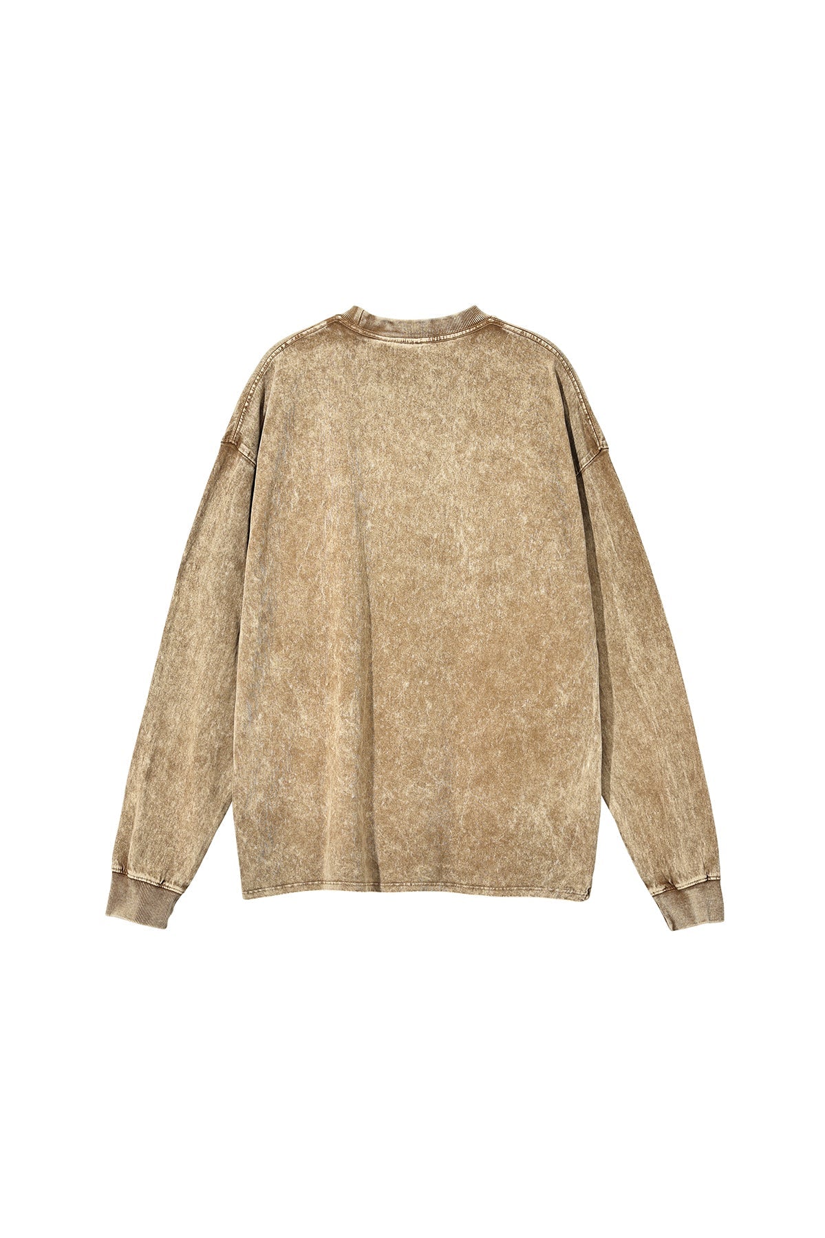250GSM Vintage Washed Long Sleeve Crew