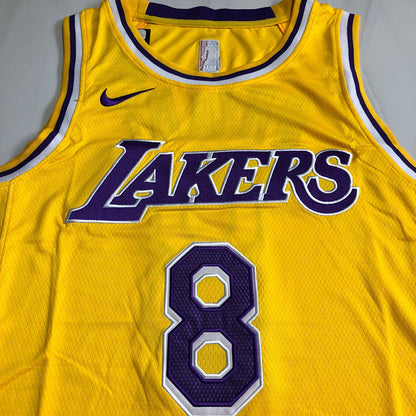 Los Angeles Lakers Kobe Bryant #8 yellow Throwback Jersey - Dense Embroidery