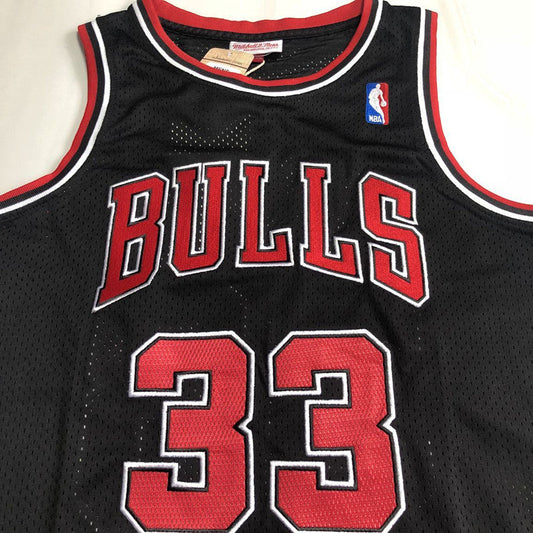 Chicago Bulls  Scottie Pippen Thorwback Black Jersey