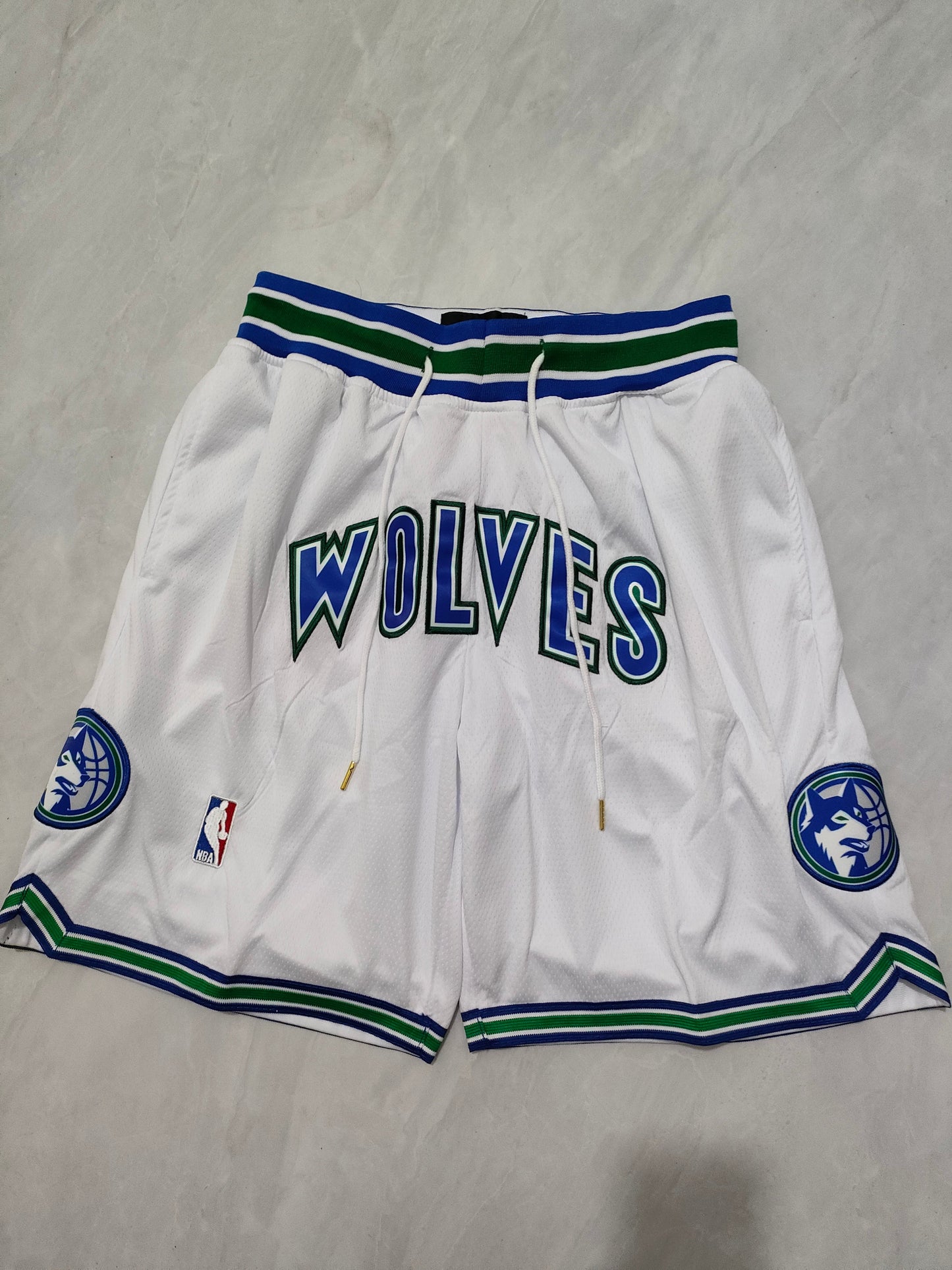 Minnesota Timberwolves White Classic Edition Pocket Shorts