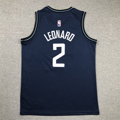 Youth Kawhi Leonard Los Angeles Clippers #2 City Edition Embroidered  Jersey