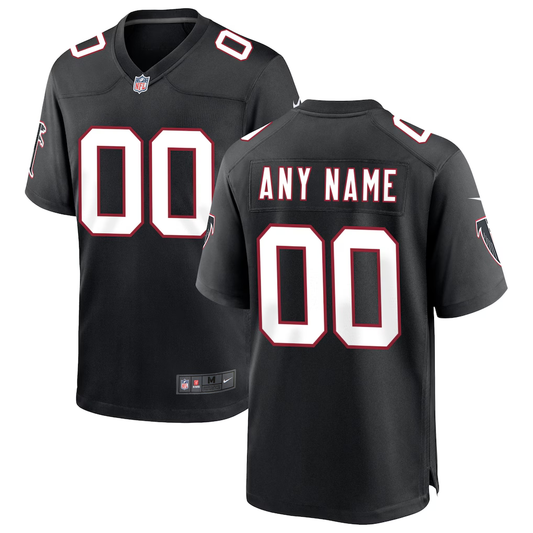 Custom Atlanta Falcons Black Game Jersey