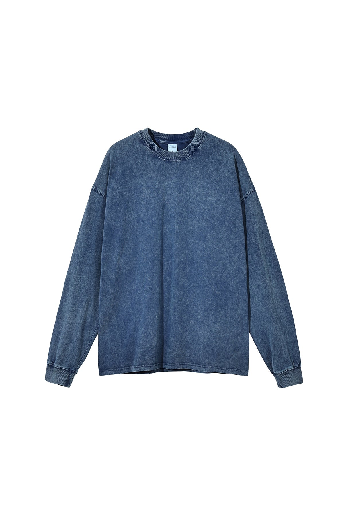 250GSM Vintage Washed Long Sleeve Crew