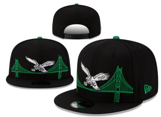 Philadelphia Eagles Black Snapback Cap