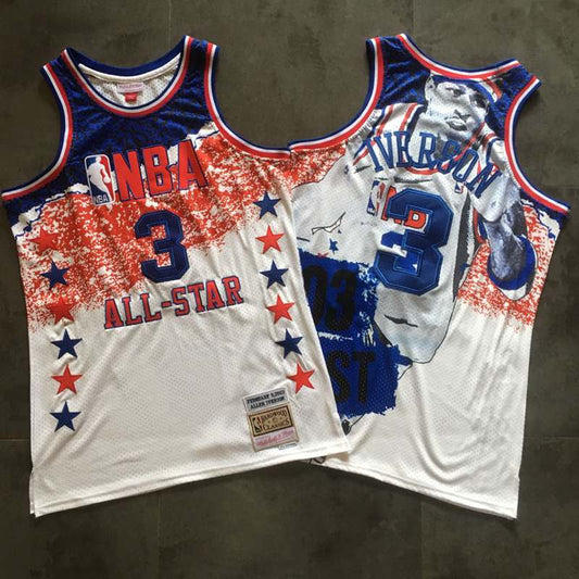 Allen Iverson Philadelphia 76ers 2003 All-Star Throwback Jersey
