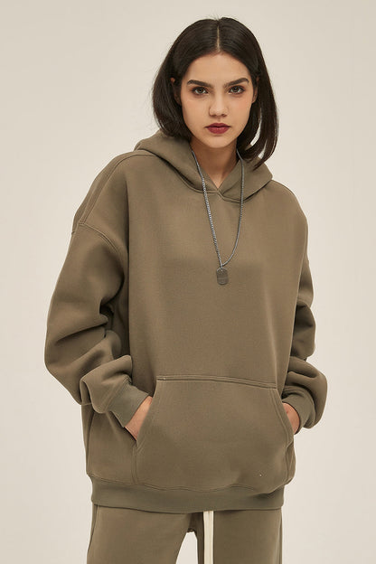 350GSM Fleece Solid Color Hoodie