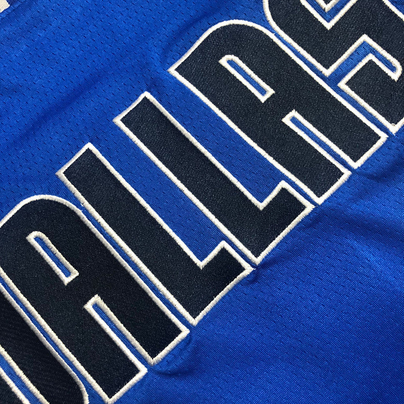 Dallas Mavericks Kyrie Irving #2 blue Throwback Jersey - Dense Embroidery