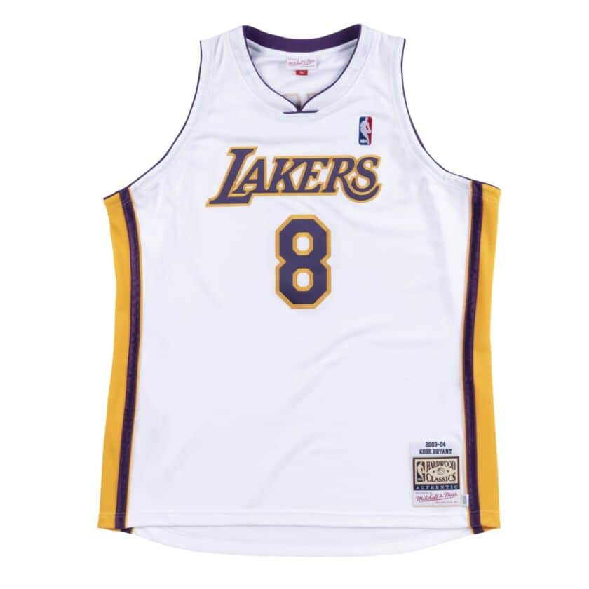 Kobe Bryant Los Angeles Lakers Throwback Jersey-White #8