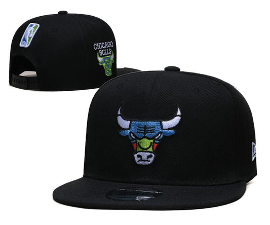 Chicago Bulls Black Snapback Cap