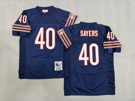 Mens Gale Sayers#40 Chicago Bears Vintage Throwback Jersey