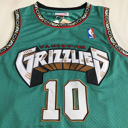 Memphis Grizzlies Mike Bibby #10 1998-99 Throwback Jersey - Dense Embroidery