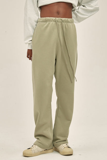 365GSM Relaxed Solid Color Fleece Sweatpants