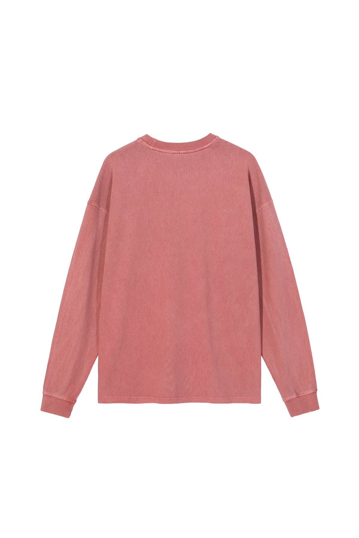 310GSM Pigment Dyed Washed Long Sleeve Crew