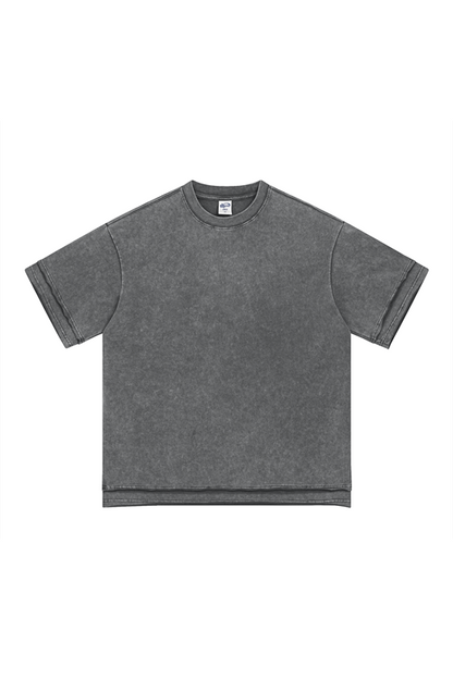275GSM Patchwork Distressed Washed Tee