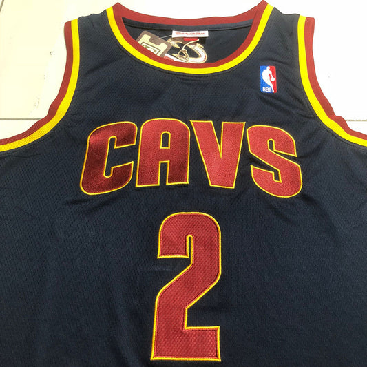 Cleveland Cavaliers Kyrie Irving #2 black Throwback Jersey - Dense Embroidery