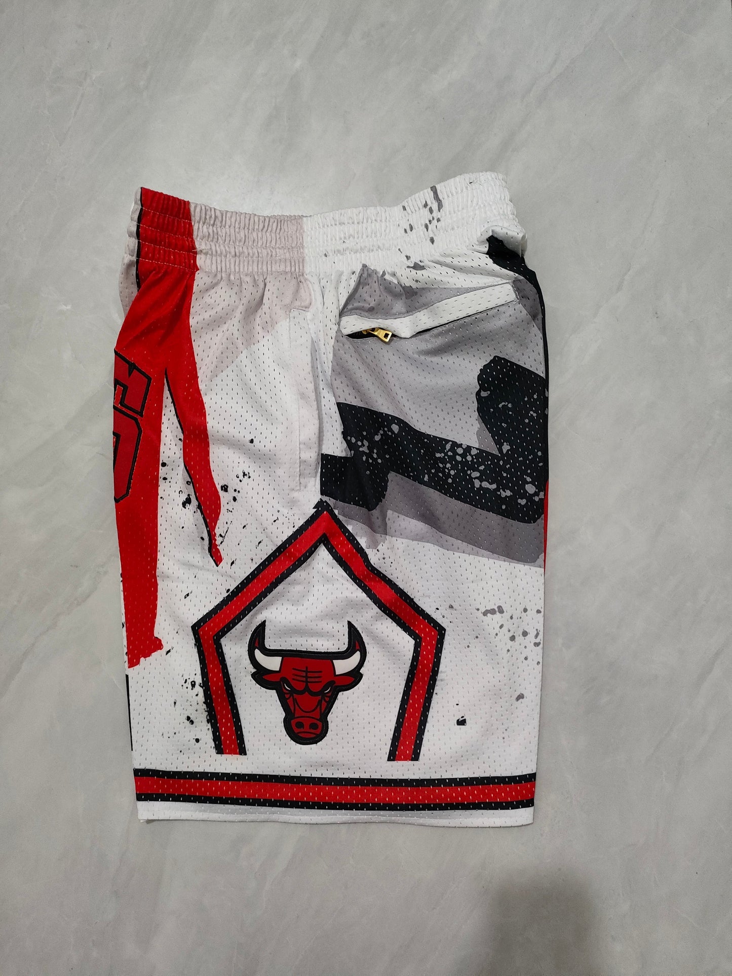 Chicago Bulls White Swingman Pocket Shorts