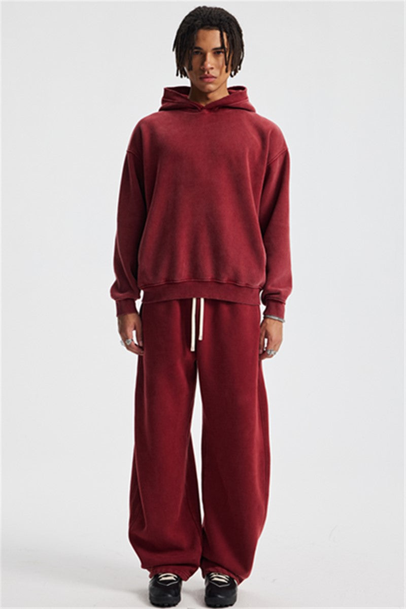 370GSM Boxy Fit Pigment Dyed Washed Hoodie