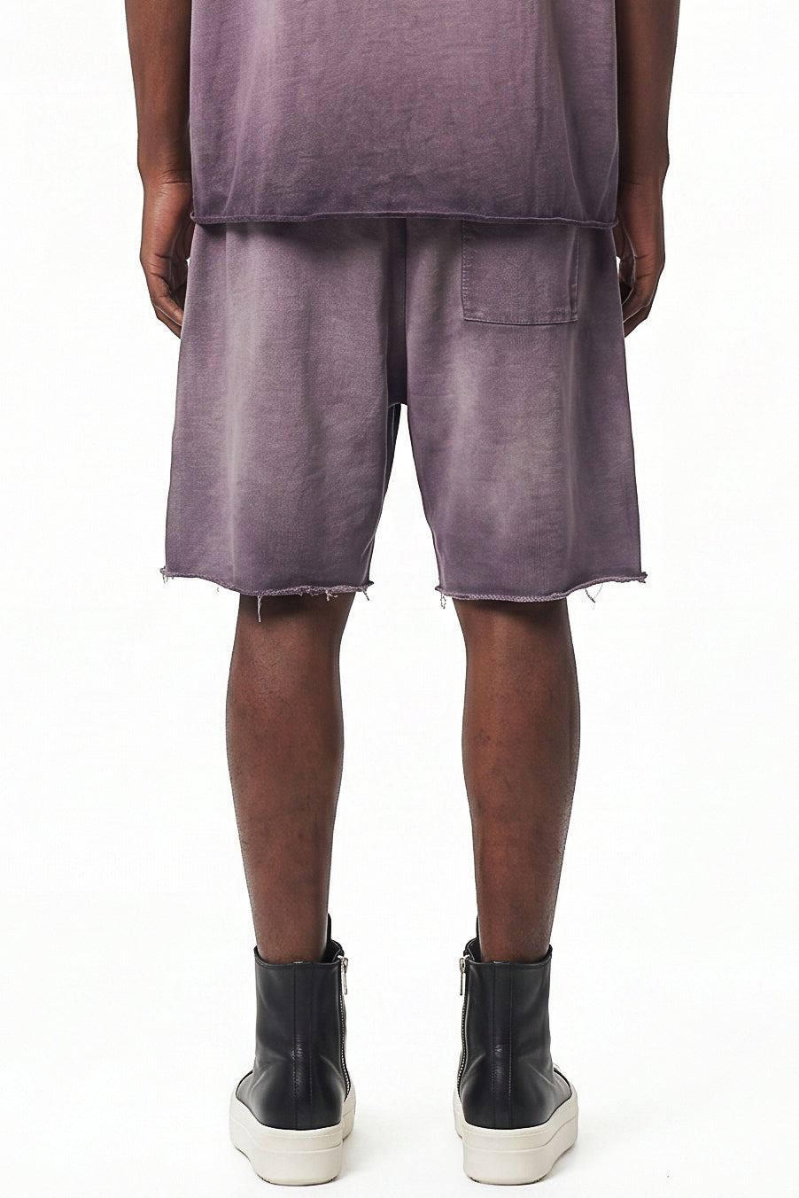 320GSM Distressed Sun Fade Shorts