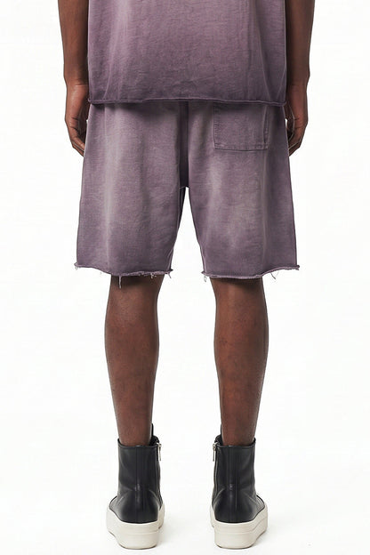320GSM Distressed Sun Fade Shorts