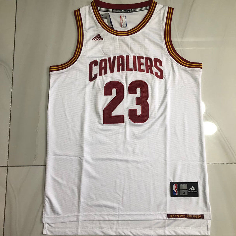 Cleveland Cavaliers LeBron James #23 white Throwback Jersey - Dense Embroidery