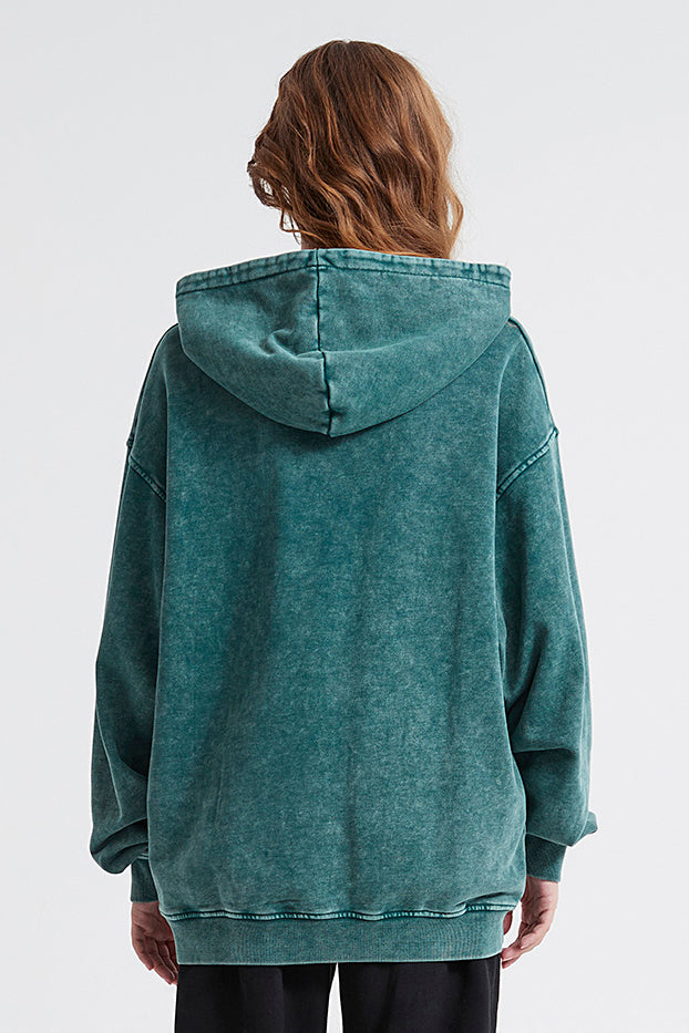 100% Cotton 420GSM Washed Vintage Hoodie
