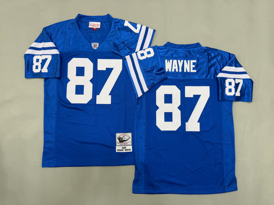 Mens Reggie Wayne#87 Indianapolis Colts Vintage Throwback Jersey