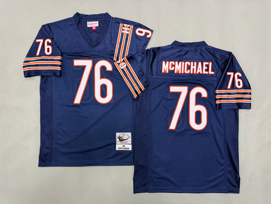 Mens Steve McMichael#76 Chicago Bears Vintage Throwback Jersey