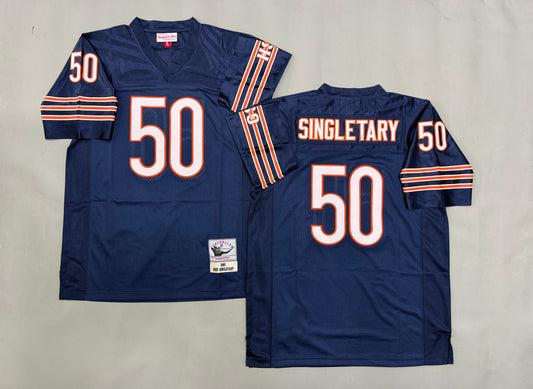 Mens Mike Singletary#50 Chicago Bears Vintage Throwback Jersey