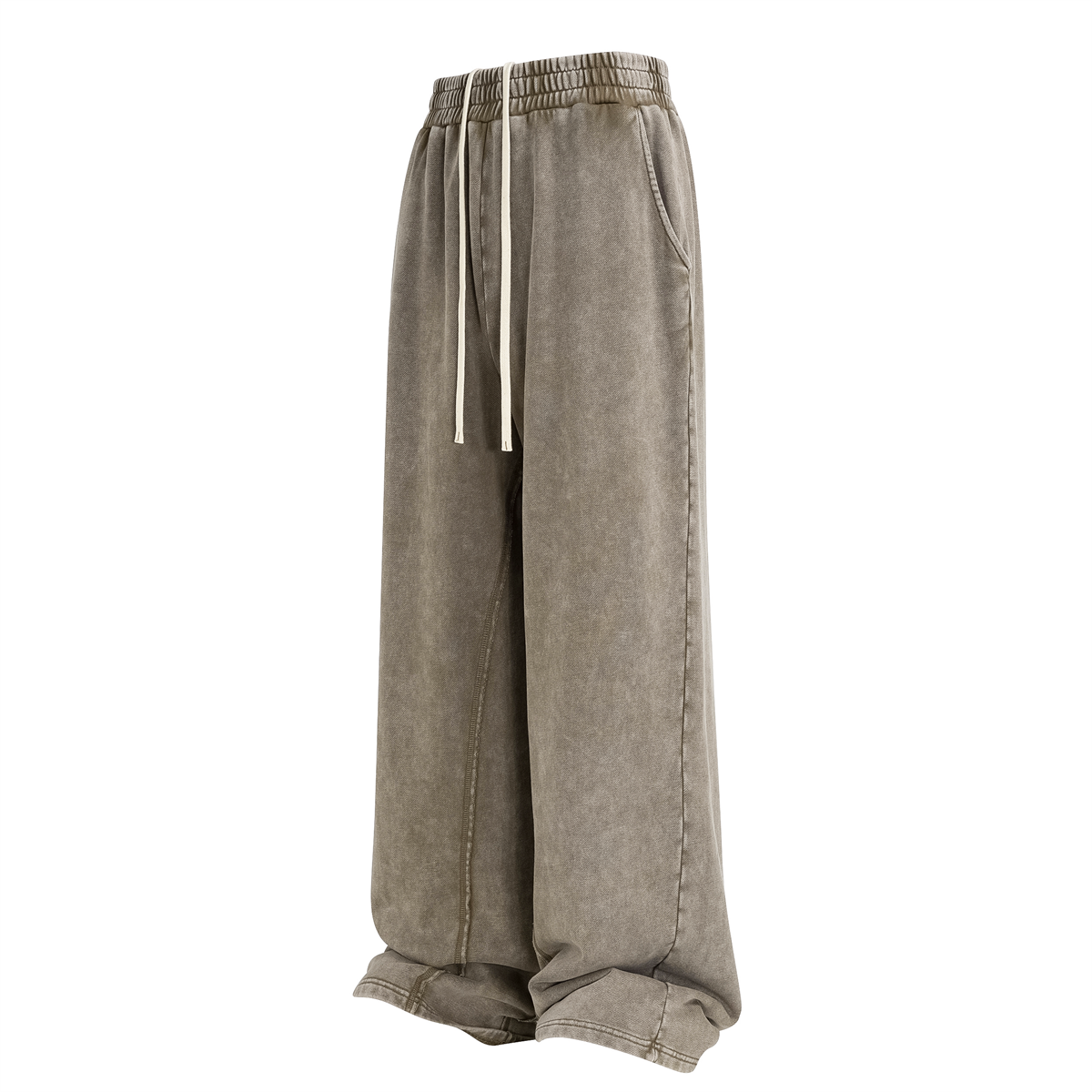 380GSM Wide Leg Washed Sweatpants