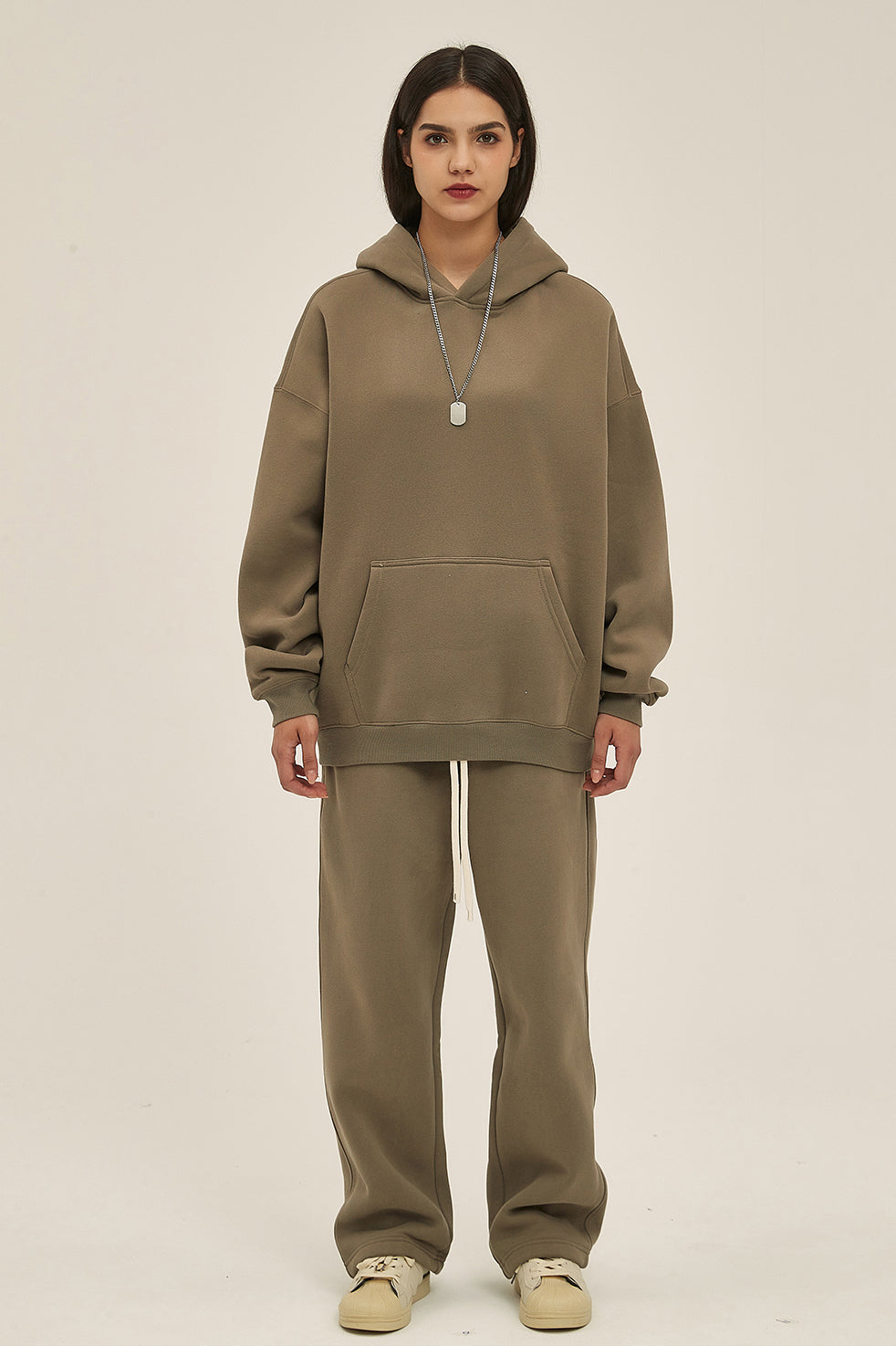350GSM Relaxed Solid Color Sweatpants