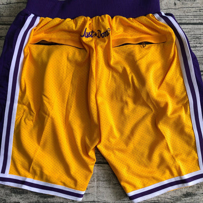 Los Angeles Lakers yellow Pocket Shorts