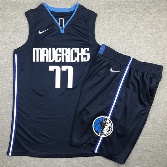 Dallas Mavericks Luka Doncic #77 City Edition Swingman Set ！ Embroidered