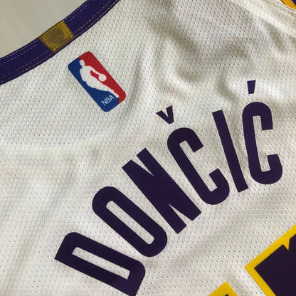 Los Angeles Lakers Luka Dončić #77 White Player Edition - Hot pressing