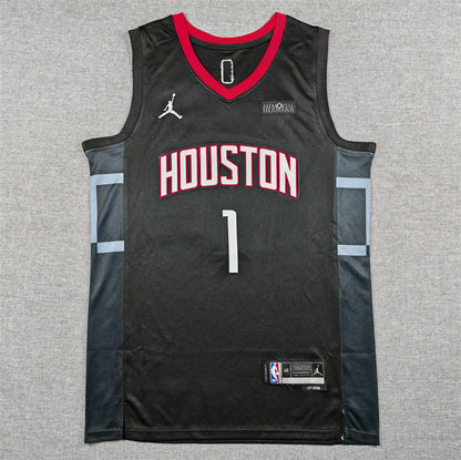 Houston Rockets Amen Thompson #1 City Edition Swingman Jersey - Embroidered