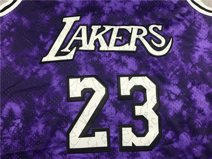 LeBron James Los Angeles Lakers #23 "Constellation" Edition Throwback Embroidered Jersey