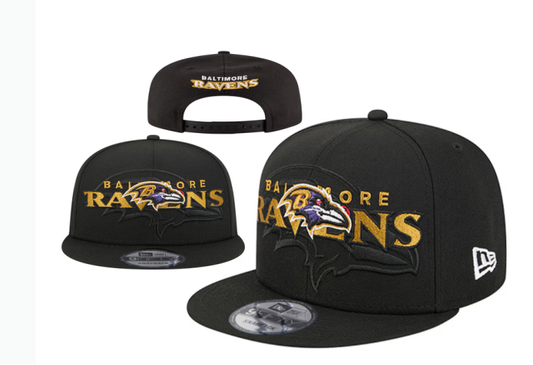 Baltimore Ravens Black Snapback Cap