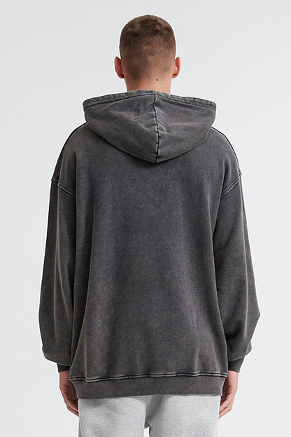 100% Cotton 420GSM Washed Vintage Hoodie