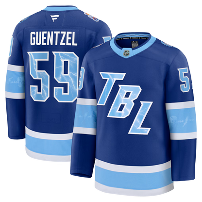 Jake Guentzel Tampa Bay Lightning 2026 NHL Stadium Series Jersey - Blue