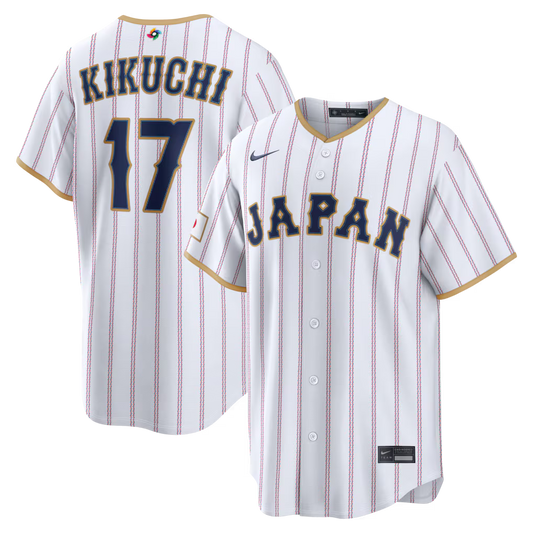Yusei Kikuchi Japan Baseball 2026 World Baseball Classic Home Stadium Jersey - White